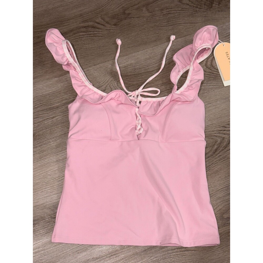 Blogilates Women's Ruffle Tank Top NWT Size Small - Picture 3 of 12